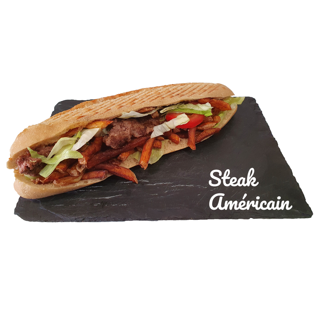 sandwich steak americain l'emporter restaurant-snack à Evenos entre Ollioules et le Beausset