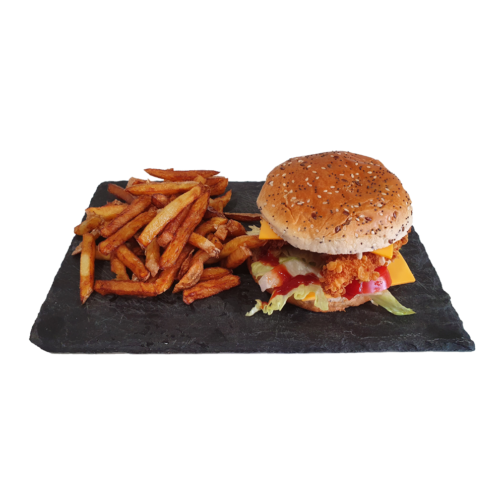 burger pouler l'emporter restaurant-snack à Evenos entre Ollioules et le Beausset